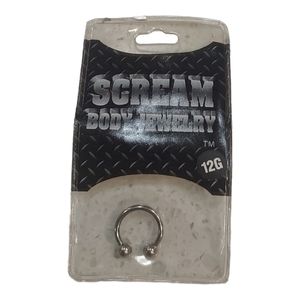 1 Scream Body Nose Jewelry Men Or Women's (12G) x